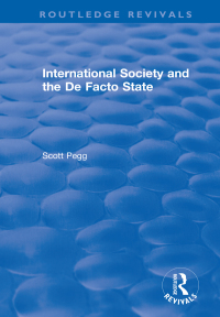 Titelbild: International Society and the De Facto State 1st edition 9780367375232