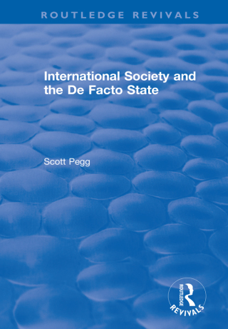 Cover image: International Society and the De Facto State 1st edition 9780367375232