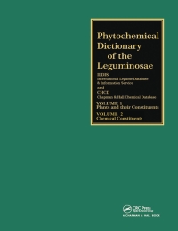 صورة الغلاف: Phytochemical Dictionary of the Leguminosae 1st edition 9780412397707