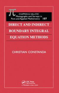 Cover image: Direct and Indirect Boundary Integral Equation Methods 1st edition 9780849306396
