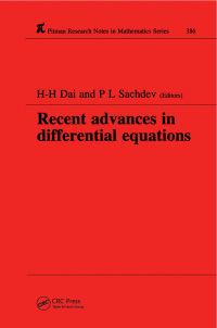 Cover image: Recent Advances in Differential Equations 1st edition 9780582322196