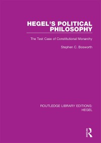 表紙画像: Hegel's Political Philosophy 1st edition 9780367419943