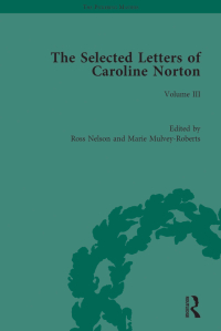 Imagen de portada: The Selected Letters of Caroline Norton 1st edition 9781138762725