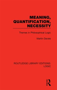 Cover image: Meaning, Quantification, Necessity 1st edition 9780367426101