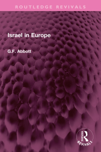 Cover image: Israel in Europe 1st edition 9781032351988