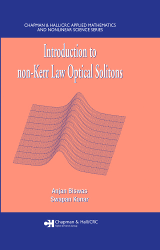 Cover image: Introduction to non-Kerr Law Optical Solitons 1st edition 9780367453367