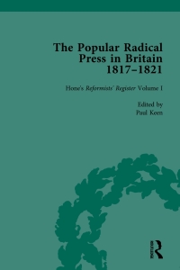 Cover image: The Popular Radical Press in Britain, 1811-1821 Vol 1 1st edition 9781138762305