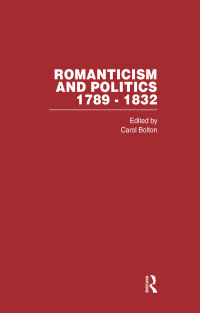 Imagen de portada: Romanticism&Politics 1789-1832 1st edition 9780429349423