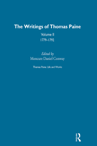 Cover image: Thomas Paine: Life and Works 1st edition 9780415473156