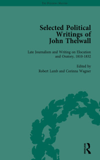 Imagen de portada: Selected Political Writings of John Thelwall Vol 4 1st edition 9781138757172