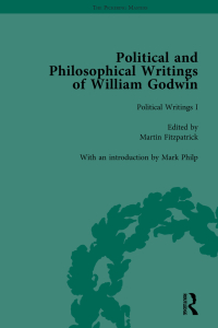 Imagen de portada: The Political and Philosophical Writings of William Godwin vol 1 1st edition 9781138762237