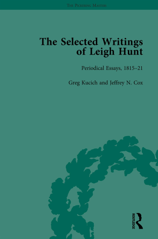 Cover image: The Selected Writings of Leigh Hunt Vol 2 1st edition 9781138763159