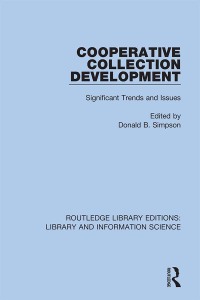 Imagen de portada: Cooperative Collection Development 1st edition 9780367369477