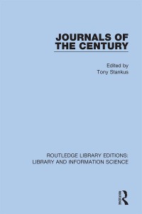 Cover image: Journals of the Century 1st edition 9780367422349