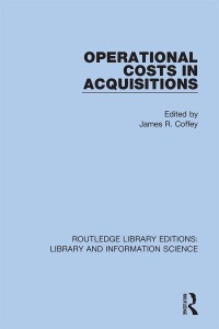 Titelbild: Operational Costs in Acquisitions 1st edition 9780367362003