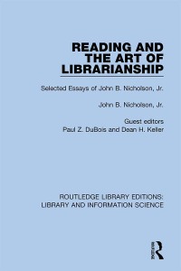 Cover image: Reading and the Art of Librarianship 1st edition 9780367408497