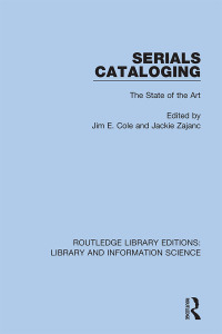 Imagen de portada: Serials Cataloging 1st edition 9780367362140