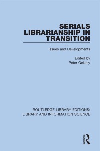 Titelbild: Serials Librarianship in Transition 1st edition 9780367418656
