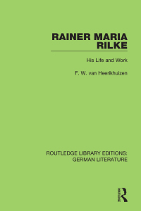 Cover image: Rainer Maria Rilke 1st edition 9780367436988