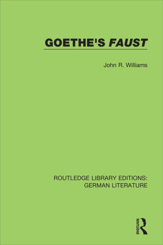 Cover image: Goethe's Faust 1st edition 9780367438395