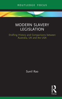Imagen de portada: Modern Slavery Legislation 1st edition 9781032239323