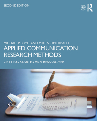 Cover image: Applied Communication Research Methods 2nd edition 9780367178710