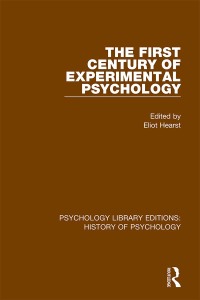 Imagen de portada: The First Century of Experimental Psychology 1st edition 9780367426422
