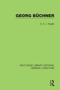 Cover image: Georg Büchner 1st edition 9780367856175