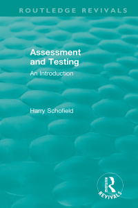 Cover image: Assessment and Testing 1st edition 9780367439392