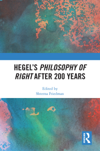 Imagen de portada: Hegel’s Philosophy of Right After 200 Years 1st edition 9781032355313