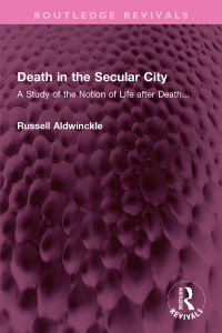 Cover image: Death in the Secular City 1st edition 9781032369198