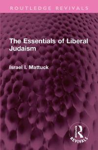 Cover image: The Essentials of Liberal Judaism 1st edition 9781032367446
