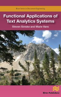 Cover image: Functional Applications of Text Analytics Systems 1st edition 9788770223430