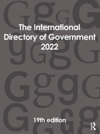 Cover image: The International Directory of Government 2022 19th edition 9781032275321