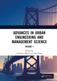 Imagen de portada: Advances in Urban Engineering and Management Science Volume 1 1st edition 9781032304267