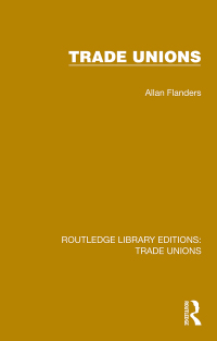 Cover image: Trade Unions 1st edition 9781032392189