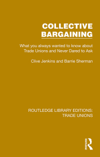 Cover image: Collective Bargaining 1st edition 9781032393353