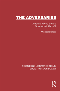 Cover image: The Adversaries 1st edition 9781032382746