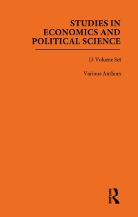 Immagine di copertina: Studies in Economics and Political Science 1st edition 9781032124599