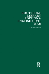 صورة الغلاف: Routledge Library Editions: English Civil War 1st edition 9780367609726