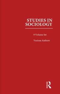 Cover image: Studies in Sociology 1st edition 9781032077147