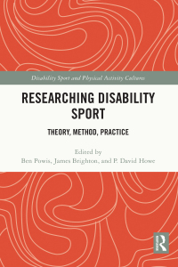 Imagen de portada: Researching Disability Sport 1st edition 9780367721565