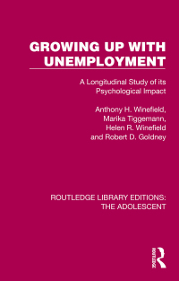 Cover image: Growing Up with Unemployment 1st edition 9781032384221