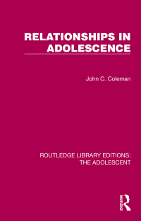 Cover image: Relationships in Adolescence 1st edition 9781032380070