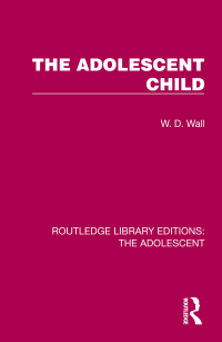 Cover image: The Adolescent Child 1st edition 9781032387154