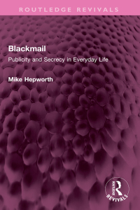 Cover image: Blackmail 1st edition 9781032405728