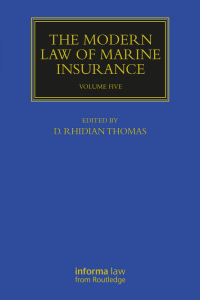 Omslagafbeelding: The Modern Law of Marine Insurance 1st edition 9781032215051