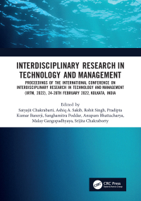 Cover image: Interdisciplinary Research in Technology and Management 1st edition 9781032416267