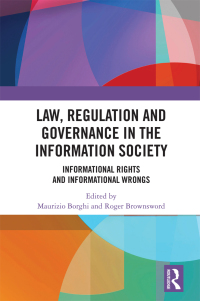 Cover image: Law, Regulation and Governance in the Information Society 1st edition 9781032122960