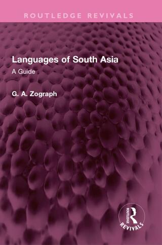 Cover image: Languages of South Asia 1st edition 9781032426495